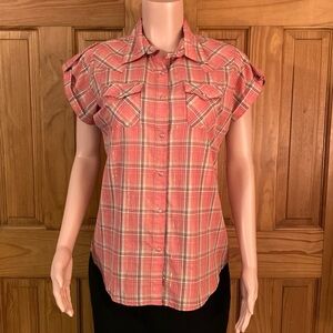 NWOT Vintage Wrangler Wrancher Top Blouse Size L